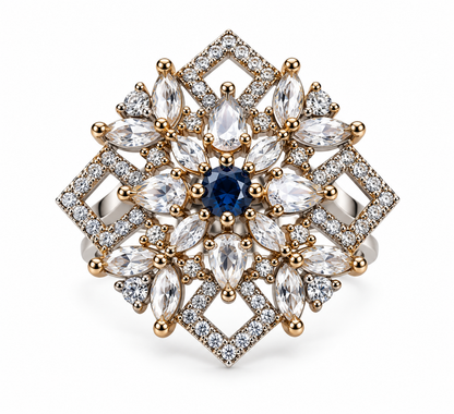 Premium Floral Statement Ring