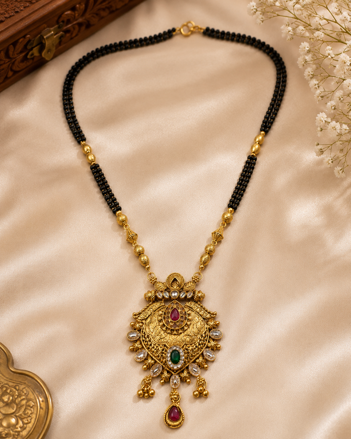 Royal Antique Black Beaded Mangalsutra