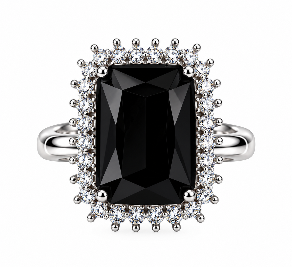Premium Black Gemstone Statement Ring