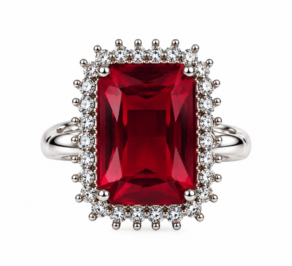 Premium Red Gemstone Statement Ring