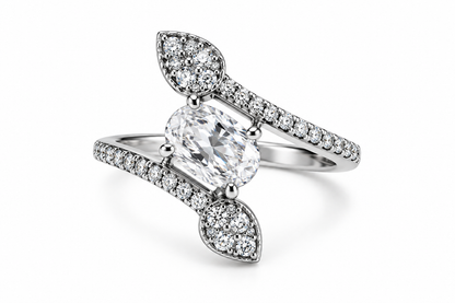 Crystal Bow-Tie Statement Ring