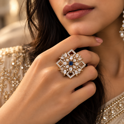 Premium Floral Statement Ring