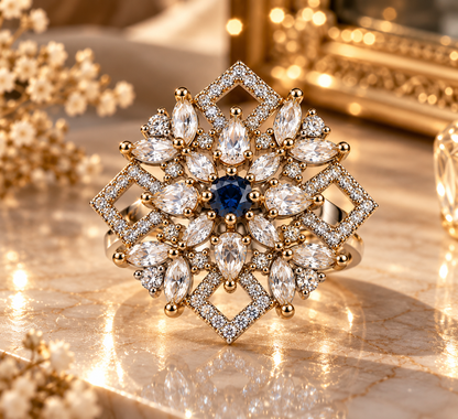 Premium Floral Statement Ring