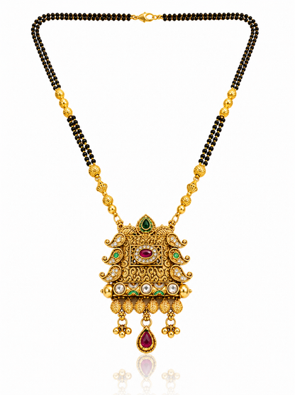 Regal Antique Gold Temple Mangalsutra