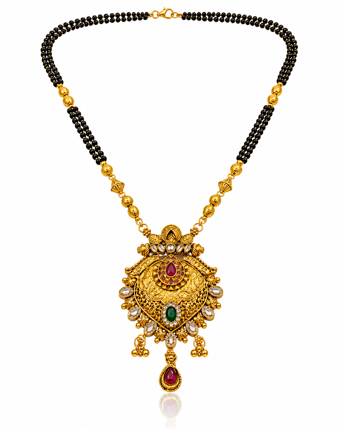 Royal Antique Black Beaded Mangalsutra