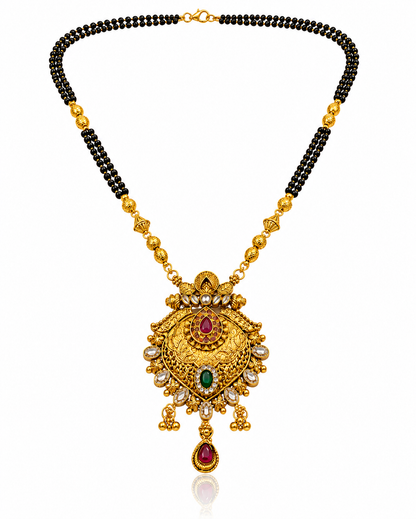 Royal Antique Black Beaded Mangalsutra